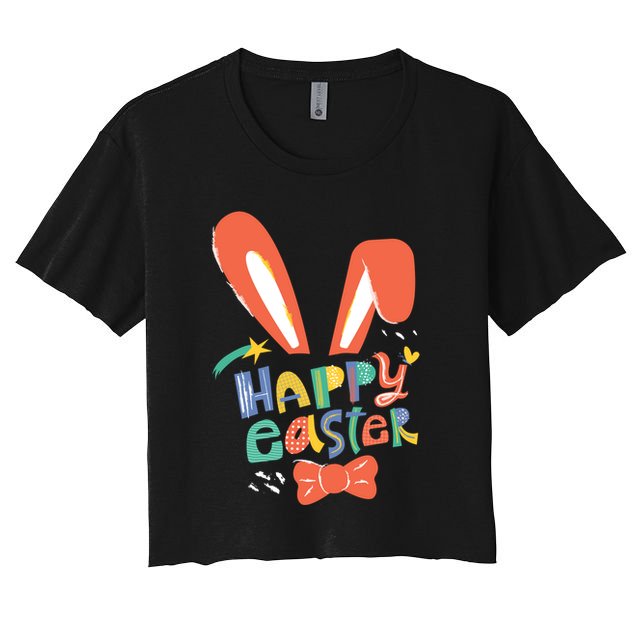 Happy Easter Bow  Crop Top