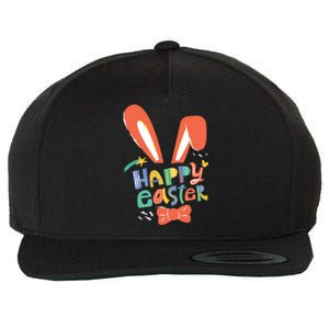 Happy Easter Bow  Wool Snapback Cap