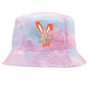 Happy Easter Bow  Tie-Dyed Bucket Hat