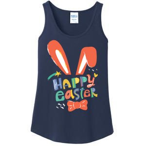 Happy Easter Bow  Ladies Essential Tank