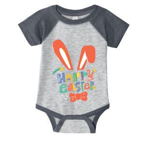 Happy Easter Bow  Infant Baby Jersey Bodysuit