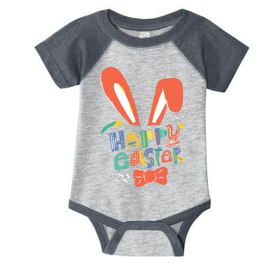 Happy Easter Bow  Infant Baby Jersey Bodysuit