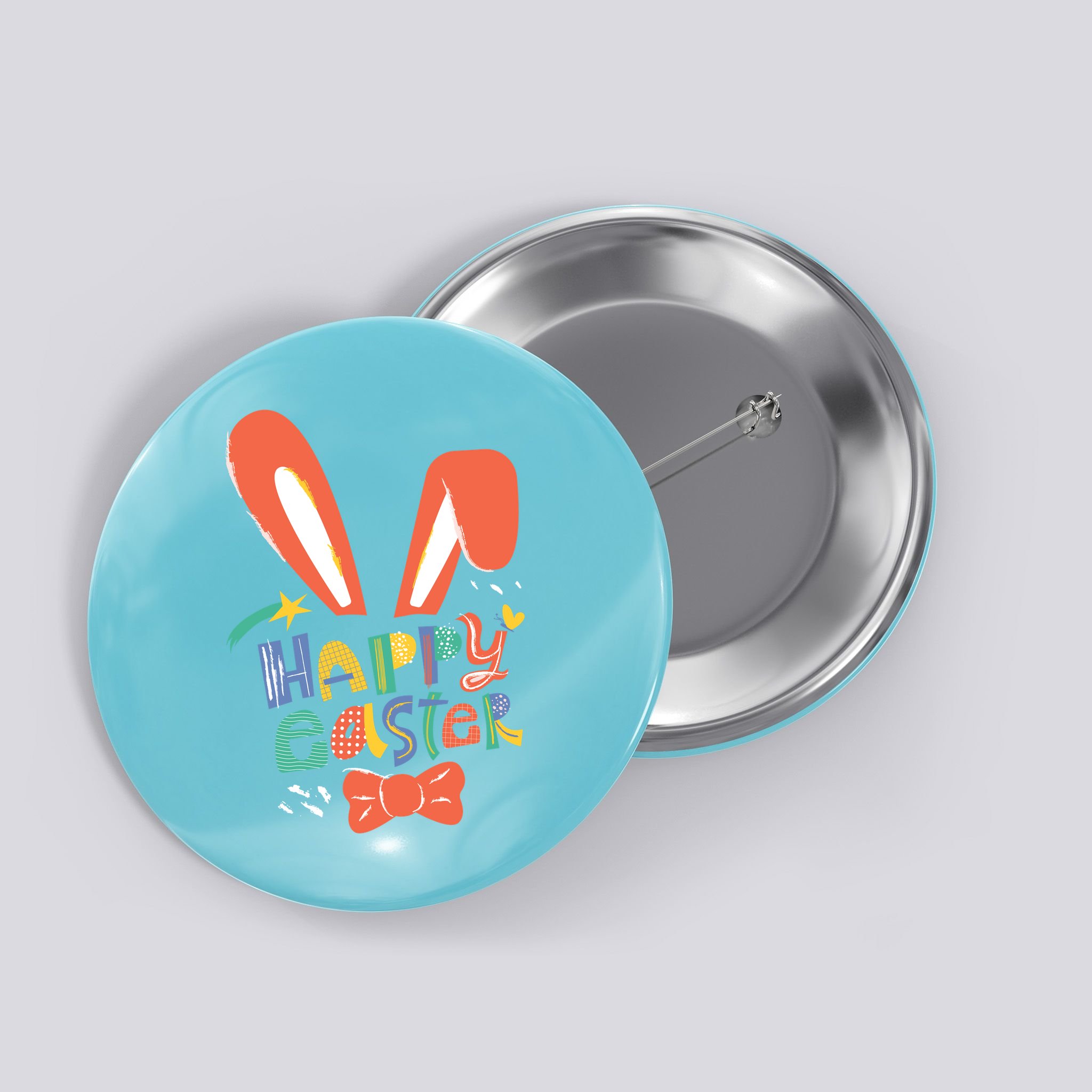 Happy Easter Bow  Button