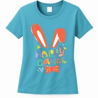Happy Easter Bow  Womens T-Shirt