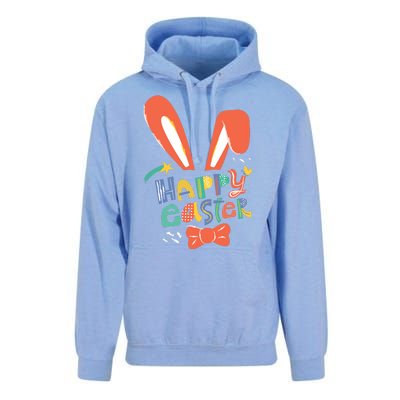 Happy Easter Bow  Unisex Surf Hoodie