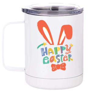 Happy Easter Bow  12 oz Stainless Steel Tumbler Cup