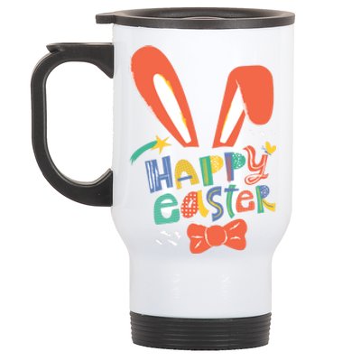 Happy Easter Bow  Stainless Steel Travel Mug