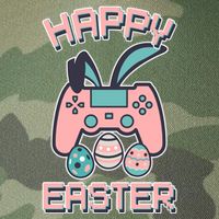 Happy Easter Bunny Game Controller Legacy Tie Dye Trucker Hat