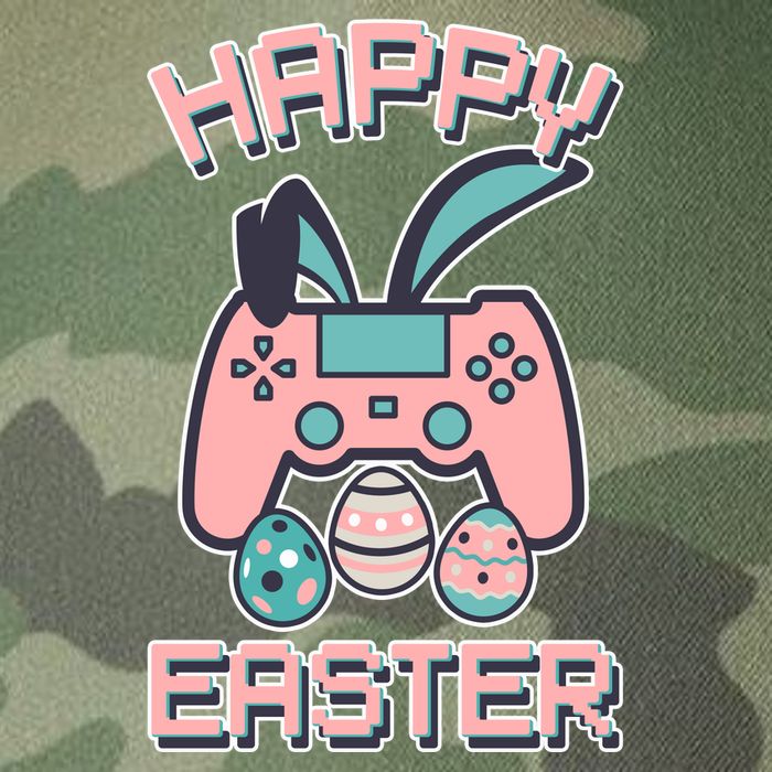 Happy Easter Bunny Game Controller Legacy Tie Dye Trucker Hat