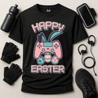 Happy Easter Bunny Game Controller Performance Shirt