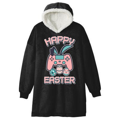 Happy Easter Bunny Game Controller Hooded Wearable Blanket