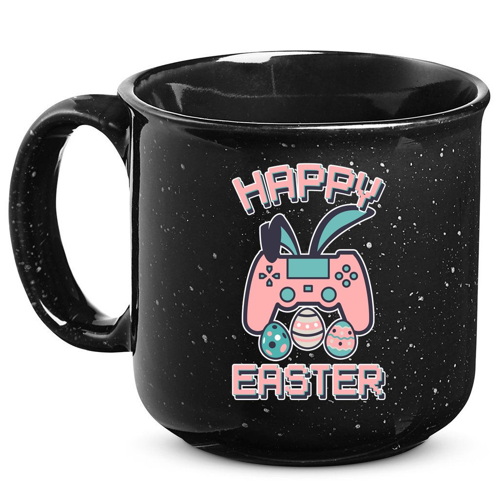 Happy Easter Bunny Game Controller 15oz Campfire Ceramic Mug