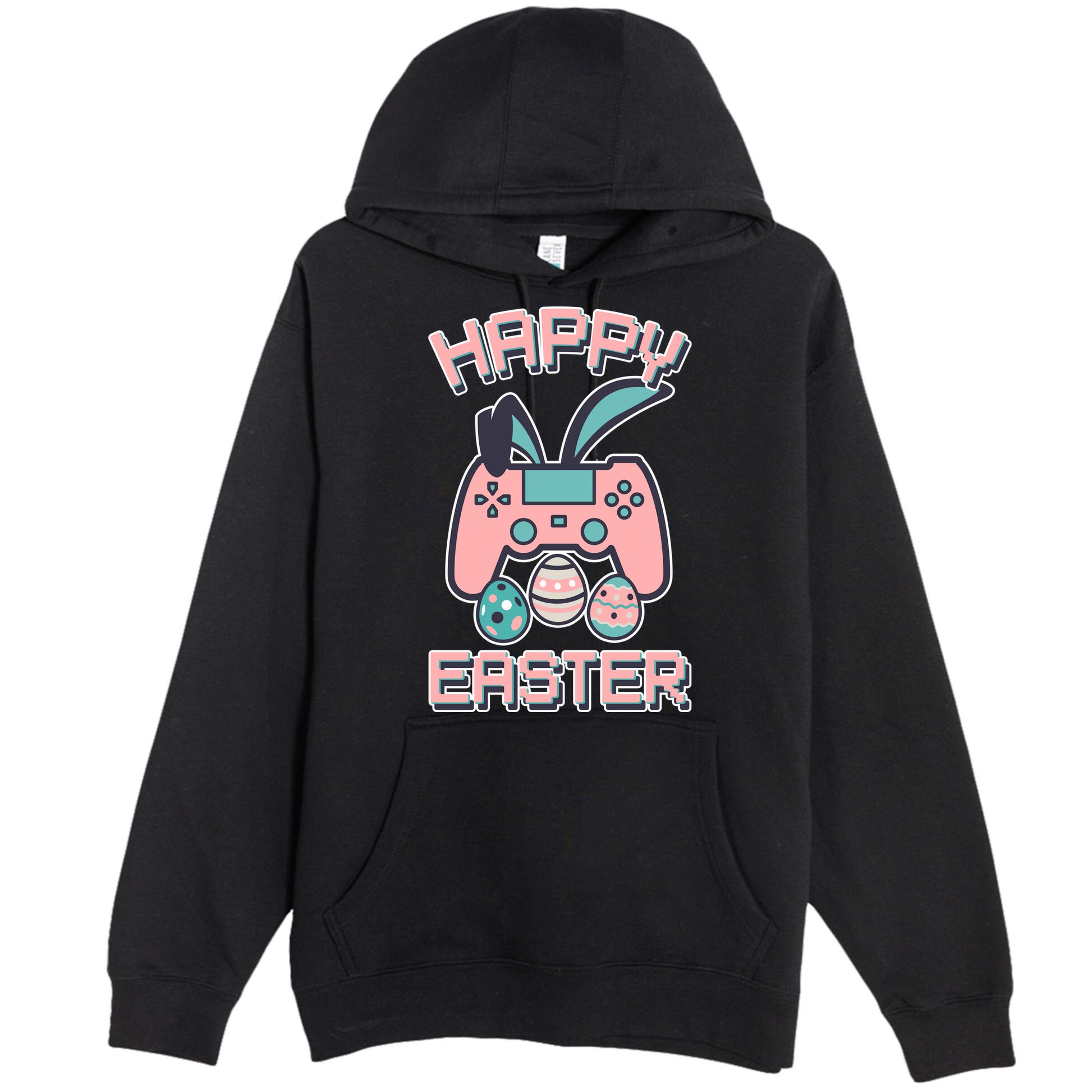 Happy Easter Bunny Game Controller Premium Pullover Hoodie