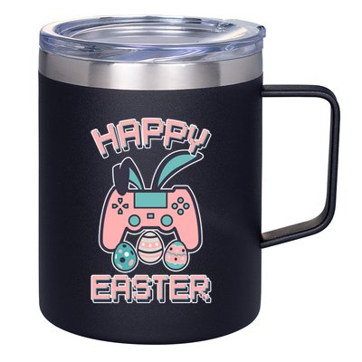 Happy Easter Bunny Game Controller 12oz Stainless Steel Coffee Mug