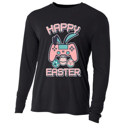 Happy Easter Bunny Game Controller Cooling Performance Long Sleeve Crew