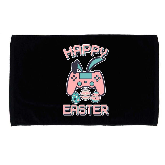Happy Easter Bunny Game Controller Microfiber Hand Towel