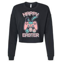 Happy Easter Bunny Game Controller Cropped Pullover Crew