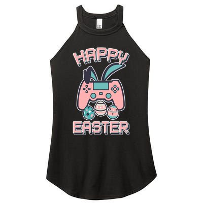 Happy Easter Bunny Game Controller Women's Perfect Tri Rocker Tank