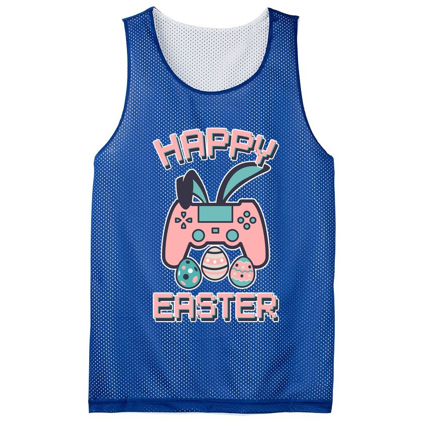Happy Easter Bunny Game Controller Mesh Reversible Basketball Jersey Tank