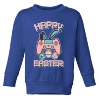 Happy Easter Bunny Game Controller Toddler Sweatshirt