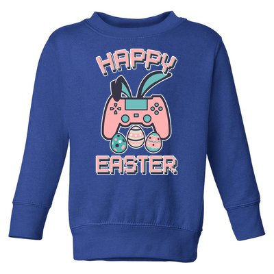 Happy Easter Bunny Game Controller Toddler Sweatshirt