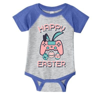 Happy Easter Bunny Game Controller Infant Baby Jersey Bodysuit