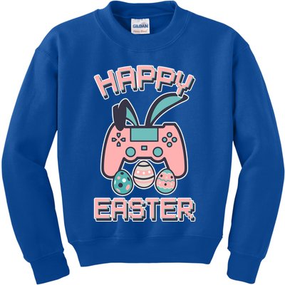 Happy Easter Bunny Game Controller Kids Sweatshirt