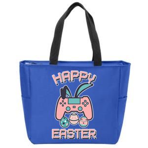 Happy Easter Bunny Game Controller Zip Tote Bag