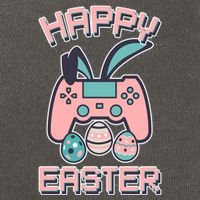 Happy Easter Bunny Game Controller Cotton Canvas Backpack