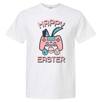 Happy Easter Bunny Game Controller Garment-Dyed Heavyweight T-Shirt