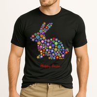 Happy Easter Bunny Rabbit Flowers Logo Cooling Performance Crew T-Shirt