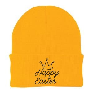 Happy Easter Crown Knit Cap Winter Beanie