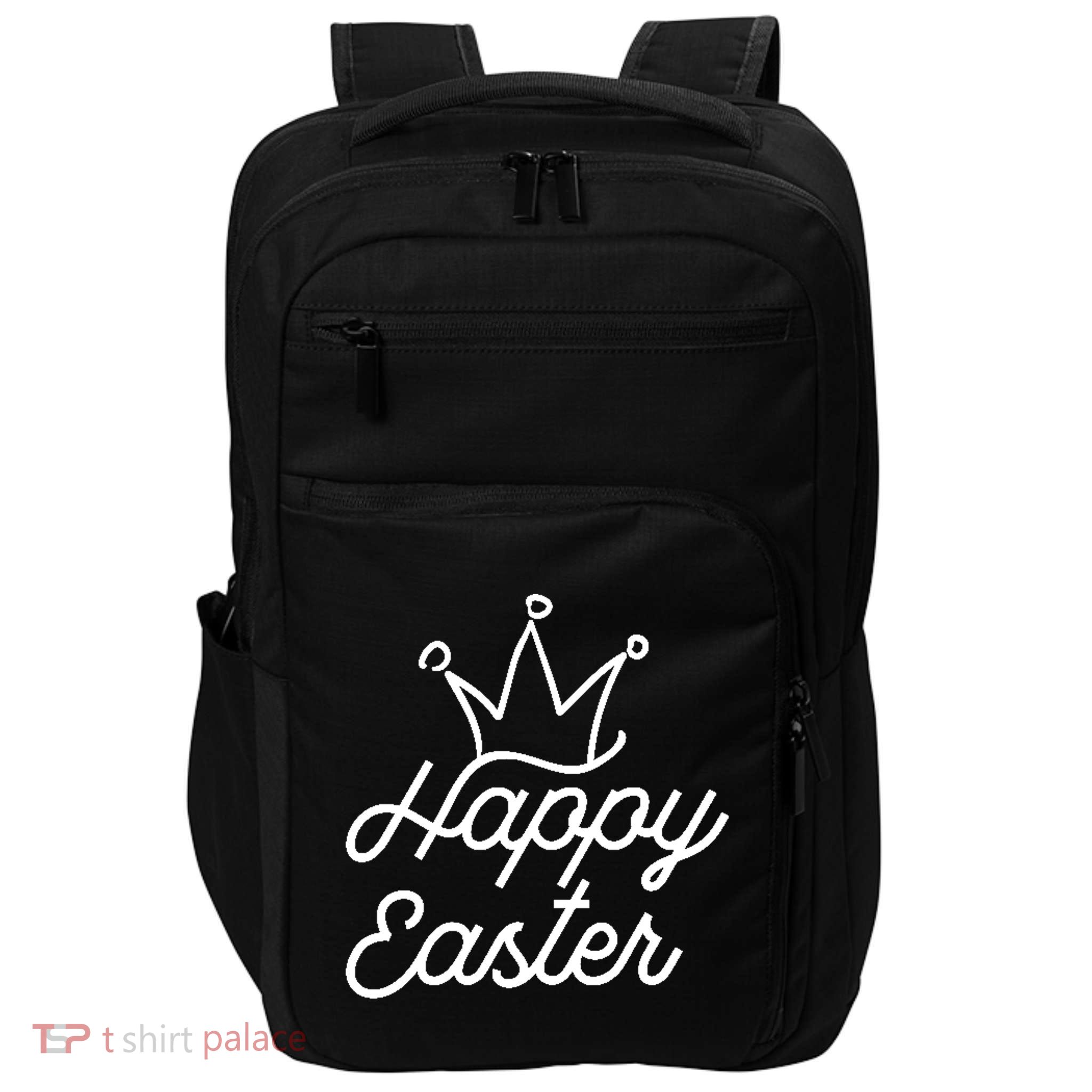 Happy Easter Crown Impact Tech Backpack
