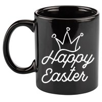 Happy Easter Crown 11oz C Handle Ceramic Mug