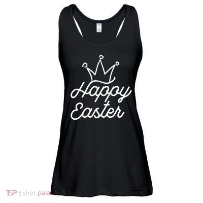 Happy Easter Crown Ladies Essential Flowy Tank