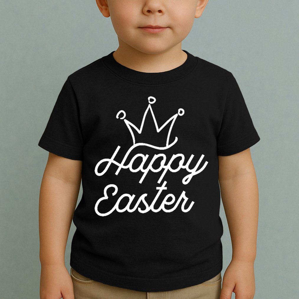Happy Easter Crown Toddler T-Shirt