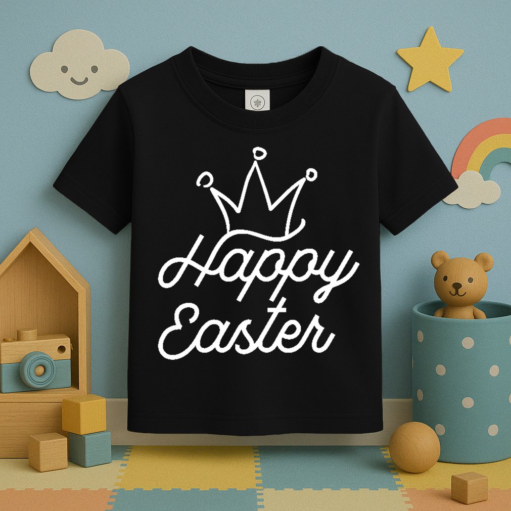Happy Easter Crown Toddler T-Shirt