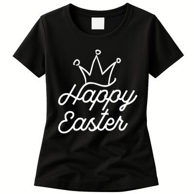 Happy Easter Crown Womens T-Shirt