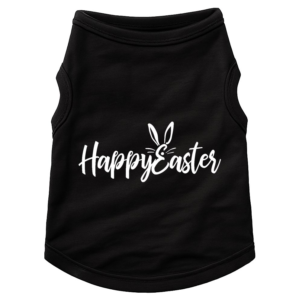Happy Easter Cursive Signature Doggie Tank
