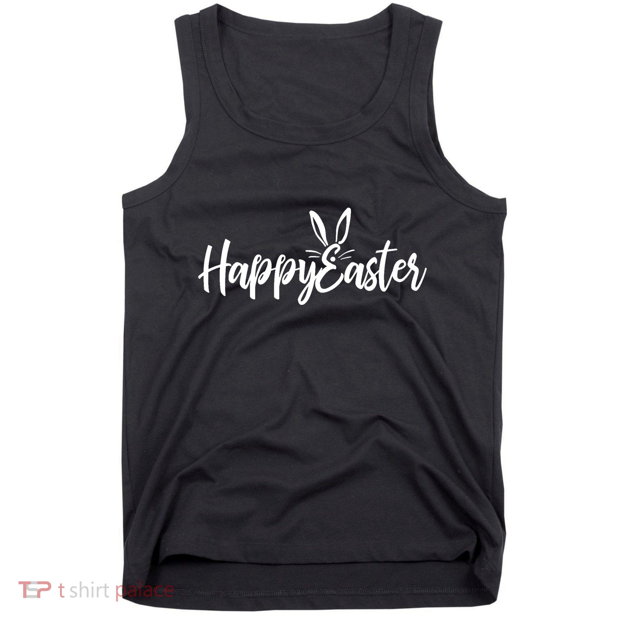 Happy Easter Cursive Signature Tank Top