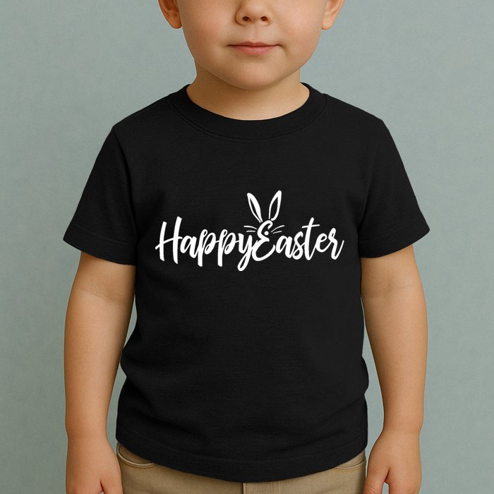 Happy Easter Cursive Signature Toddler T-Shirt