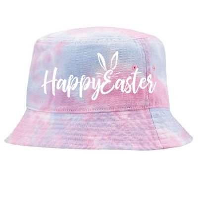 Happy Easter Cursive Signature Tie-Dyed Bucket Hat