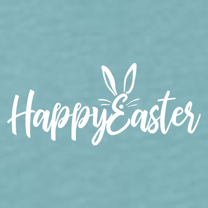 Happy Easter Cursive Signature Sueded Cloud Jersey T-Shirt