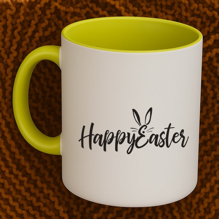 Happy Easter Cursive Signature Coffee Mug