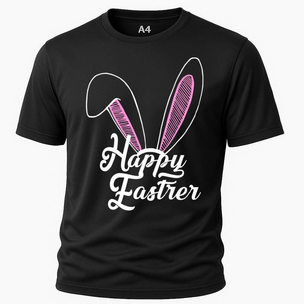 Happy Easter Cute Bunny Ears Cooling Performance Crew T-Shirt