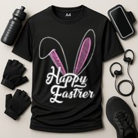 Happy Easter Cute Bunny Ears Cooling Performance Crew T-Shirt