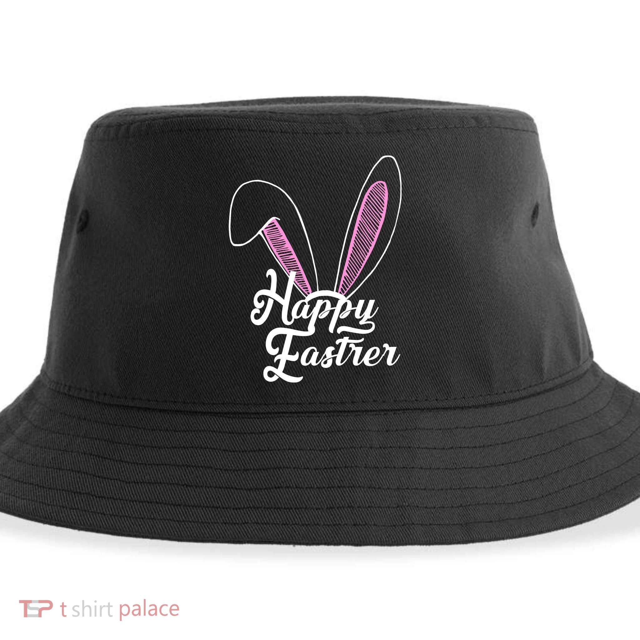 Happy Easter Cute Bunny Ears Sustainable Bucket Hat
