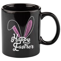 Happy Easter Cute Bunny Ears 11oz C Handle Ceramic Mug