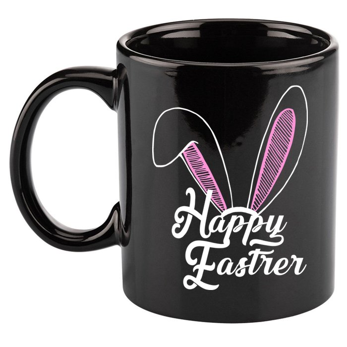 Happy Easter Cute Bunny Ears 11oz C Handle Ceramic Mug