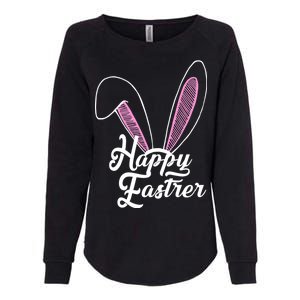 Happy Easter Cute Bunny Ears Womens California Wash Sweatshirt